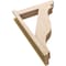 Ekena Millwork 5 1/2-in W x 22-in D x 34-in H Funston Slat Rough Cedar Woodgrain TimberThane Outlooker, Primed Tan OUTUR055X22X34FST24RCPR - alternate 6